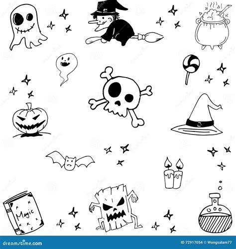 Halloween witch doodles